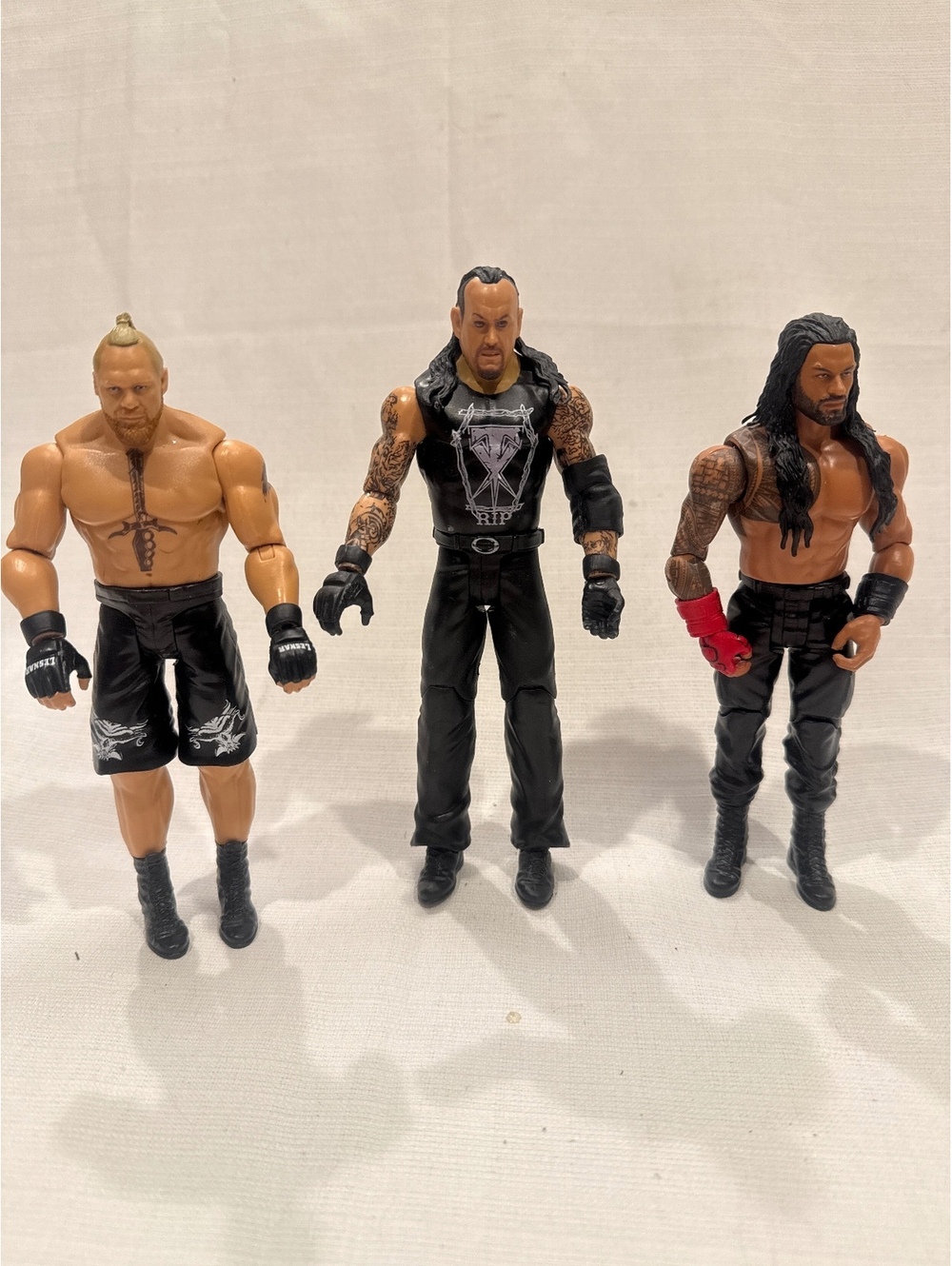 WWE Action Figures Set of 3-2011 & 2017 Mattel Official Brock Lesnar Undertaker